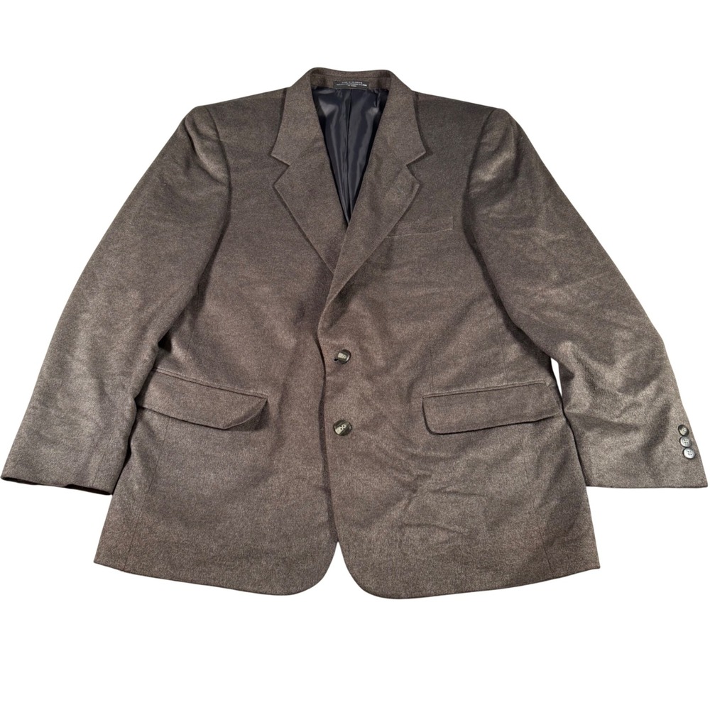 Petrocelli Sport Coat Mens 43R Brown Silk Cashmere Wool‎ 2-Button Blazer Jacket